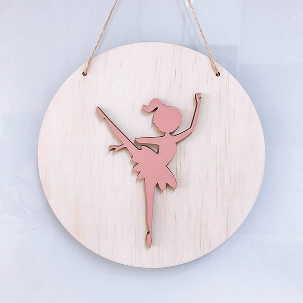 3D Ballerina Plaque - ShartrueseNursery Decor