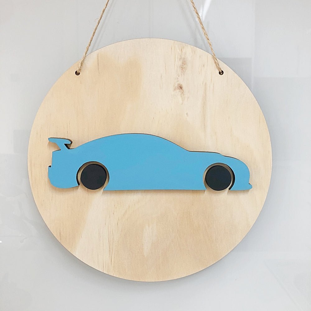 3D Car Plaque - ShartrueseNursery Decor