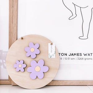 3D Flower Plaque - ShartrueseNursery Decor