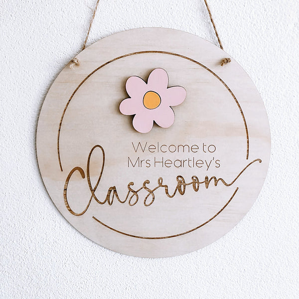3D Flower Teacher Plaque - ShartrueseTeacher Gift