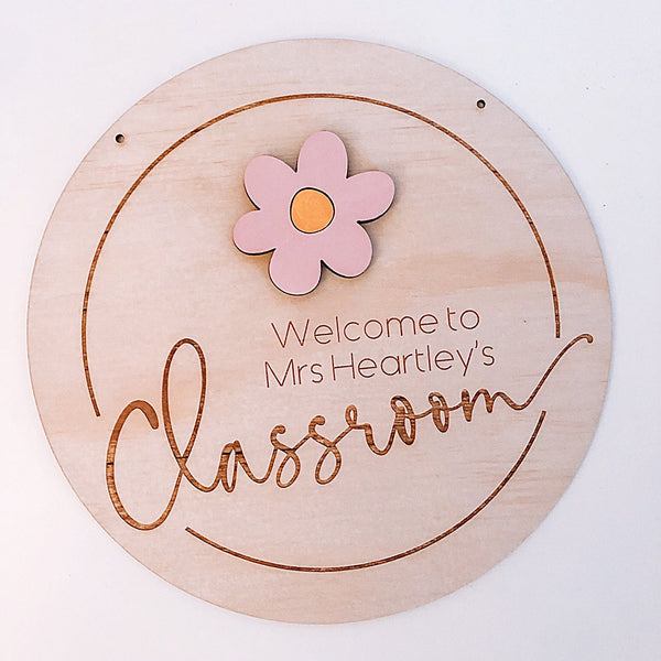 3D Flower Teacher Plaque - ShartrueseTeacher Gift