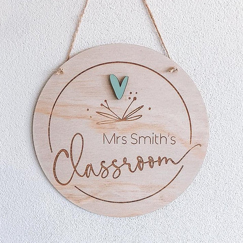 3D Heart Teacher Plaque - ShartrueseTeacher Gift