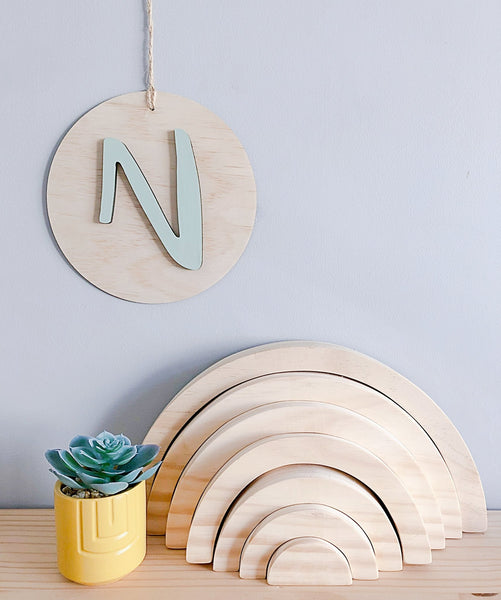 3D Letter Plaque - ShartrueseNursery Decor