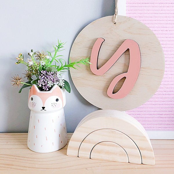 3D Letter Plaque - ShartrueseNursery Decor