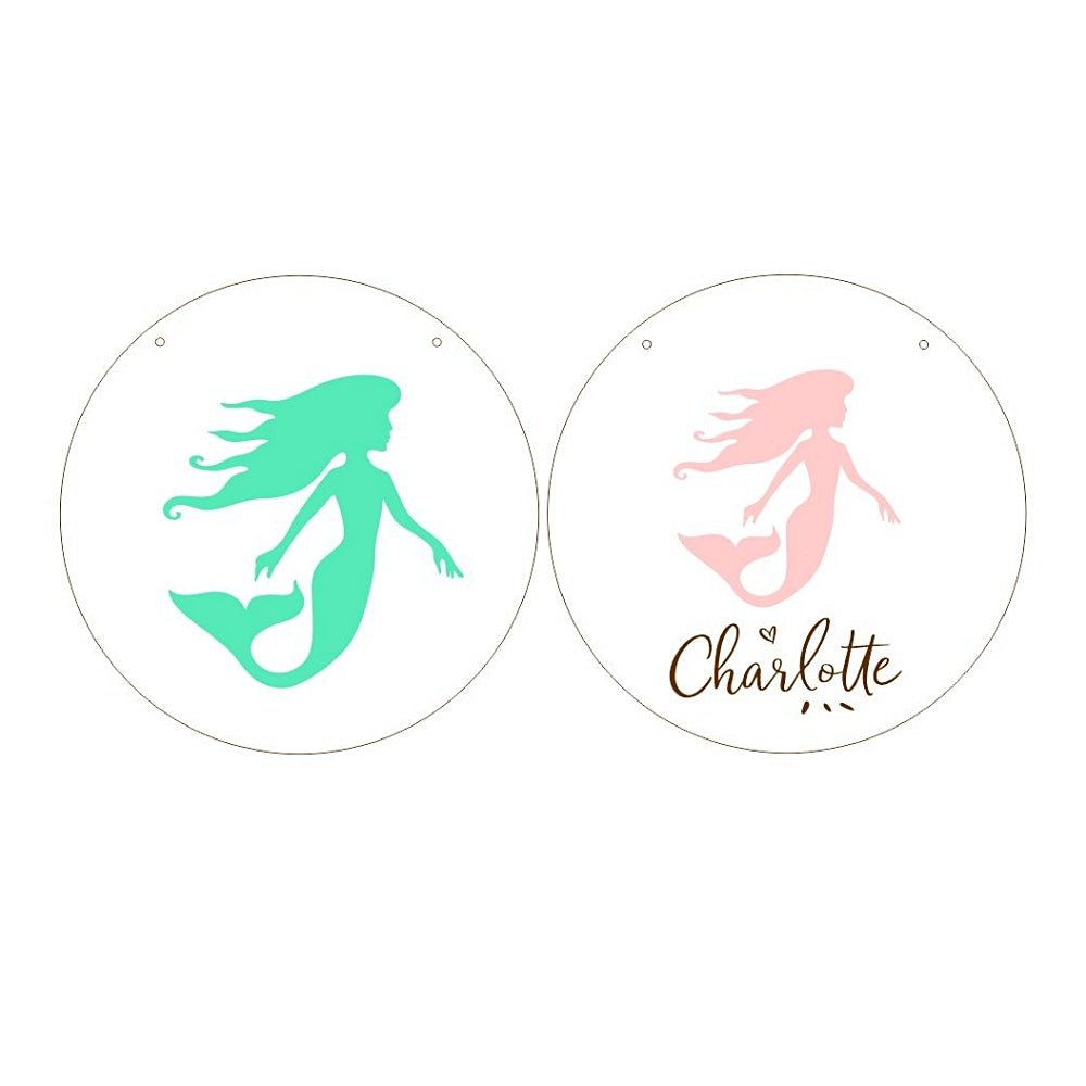 3D Mermaid Plaque - ShartrueseNursery Decor