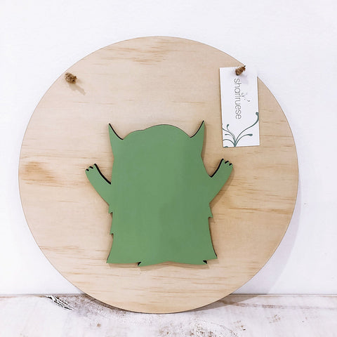 3D Monster Plaque - ShartrueseNursery Decor