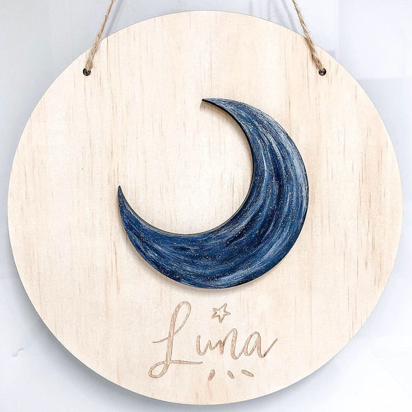 3D Moon Plaque - ShartrueseNursery Decor