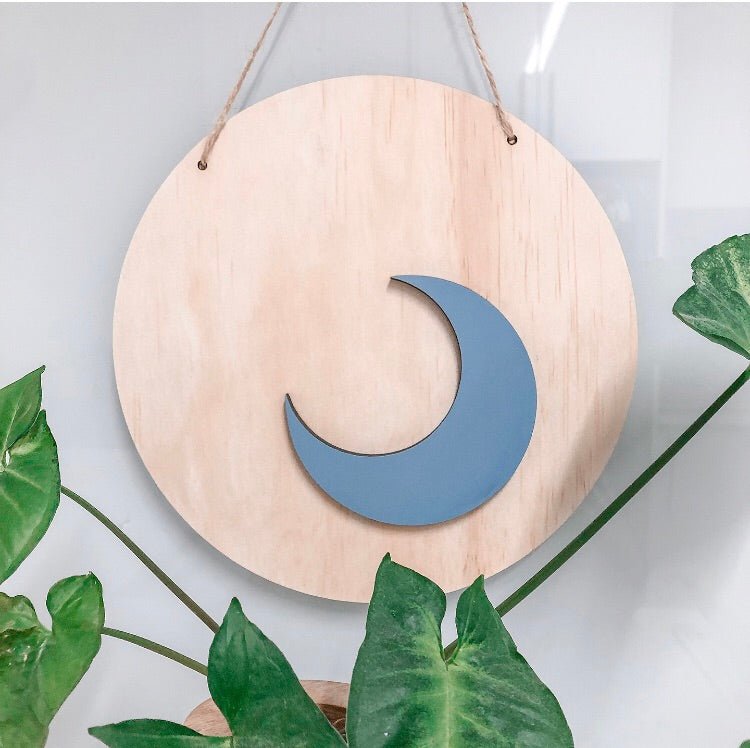 3D Moon Plaque - ShartrueseNursery Decor