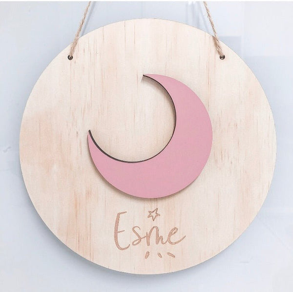 3D Moon Plaque - ShartrueseNursery Decor