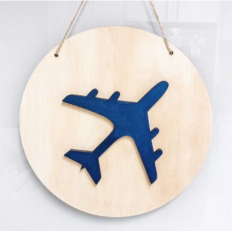 3D Plane Plaque - ShartrueseNursery Decor