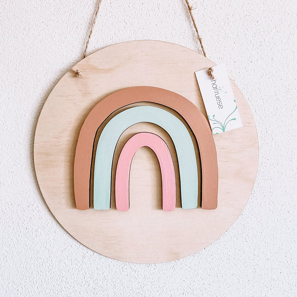 3D Rainbow Plaque - ShartrueseNursery Decor