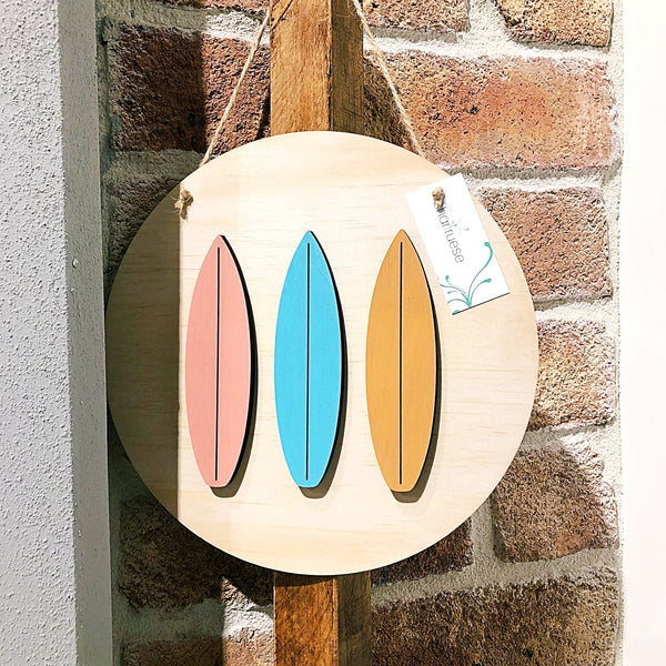 3D Surfboards Plaque - ShartrueseNursery Decor