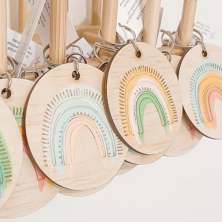 3mm Rainbow Bag Tags - ShartrueseSchool Bag Tag