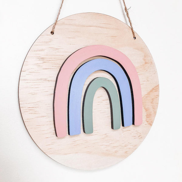 3D Rainbow Plaque - Shartruese