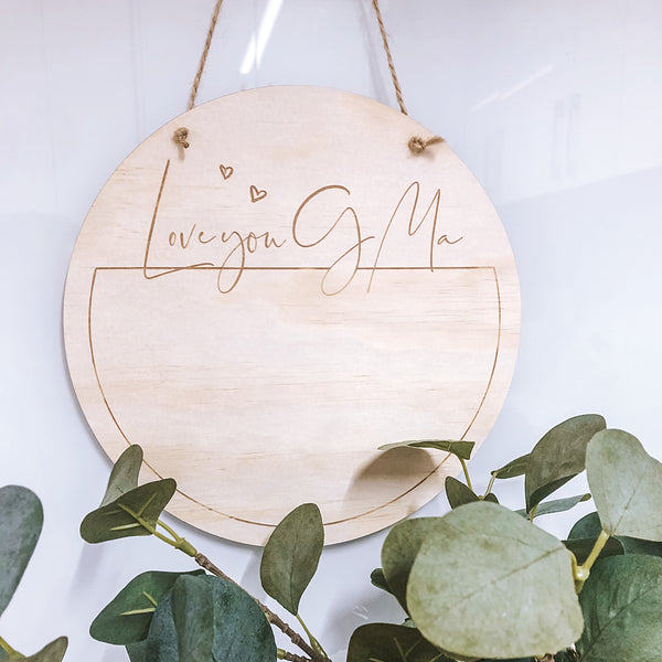 Mother's Day Handprint/Drawing Plaque - Shartruese