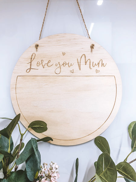 Mother's Day Handprint/Drawing Plaque - Shartruese