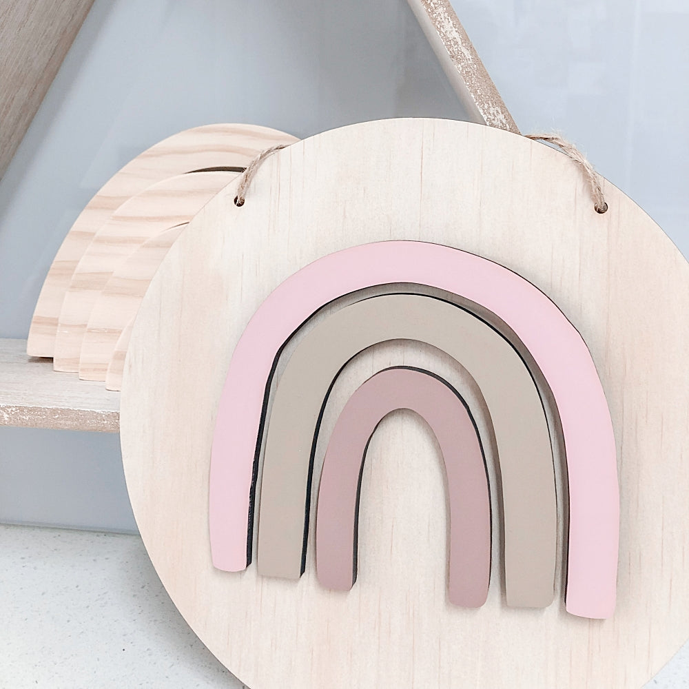 3D Rainbow Plaque - Shartruese