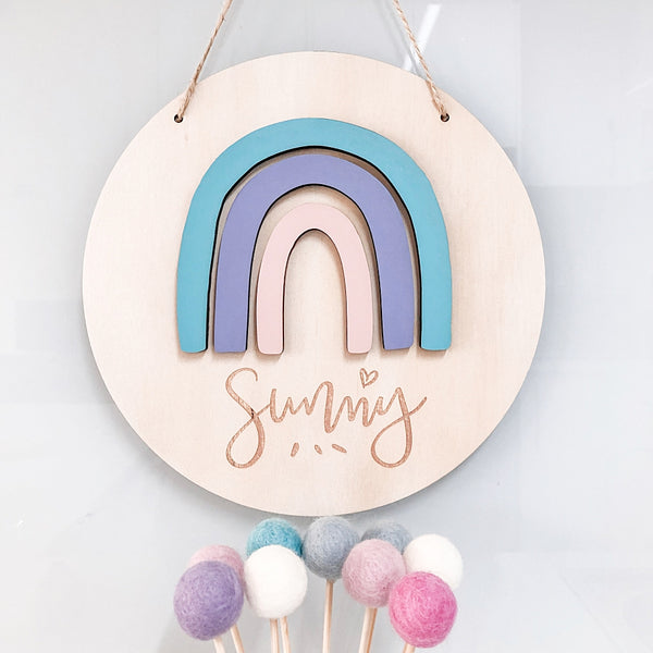 3D Rainbow Plaque - Shartruese