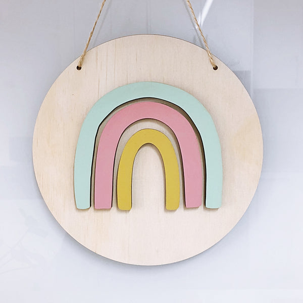 3D Rainbow Plaque - Shartruese