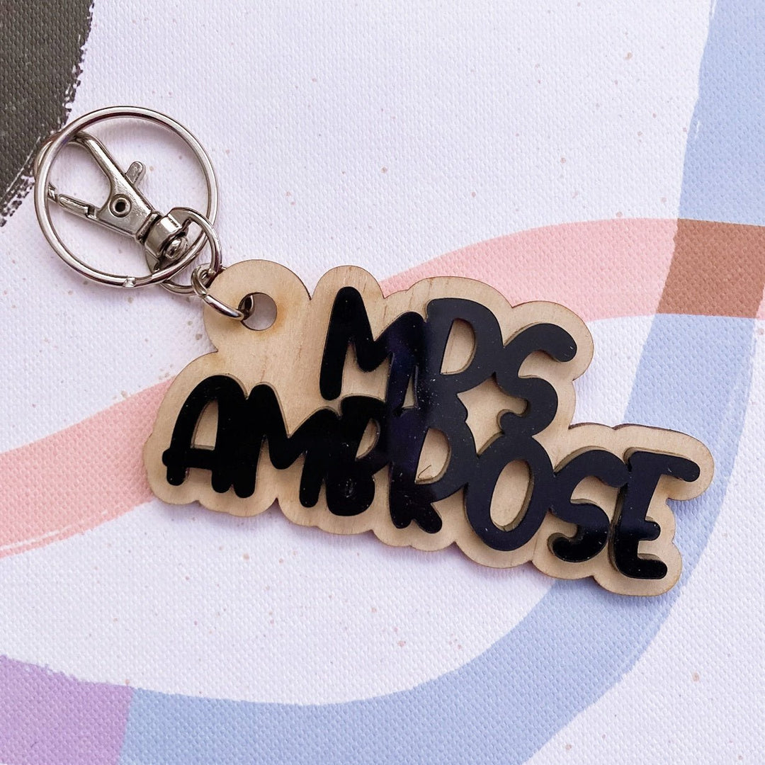 Acrylic Name Tags - ShartrueseSchool Bag Tag