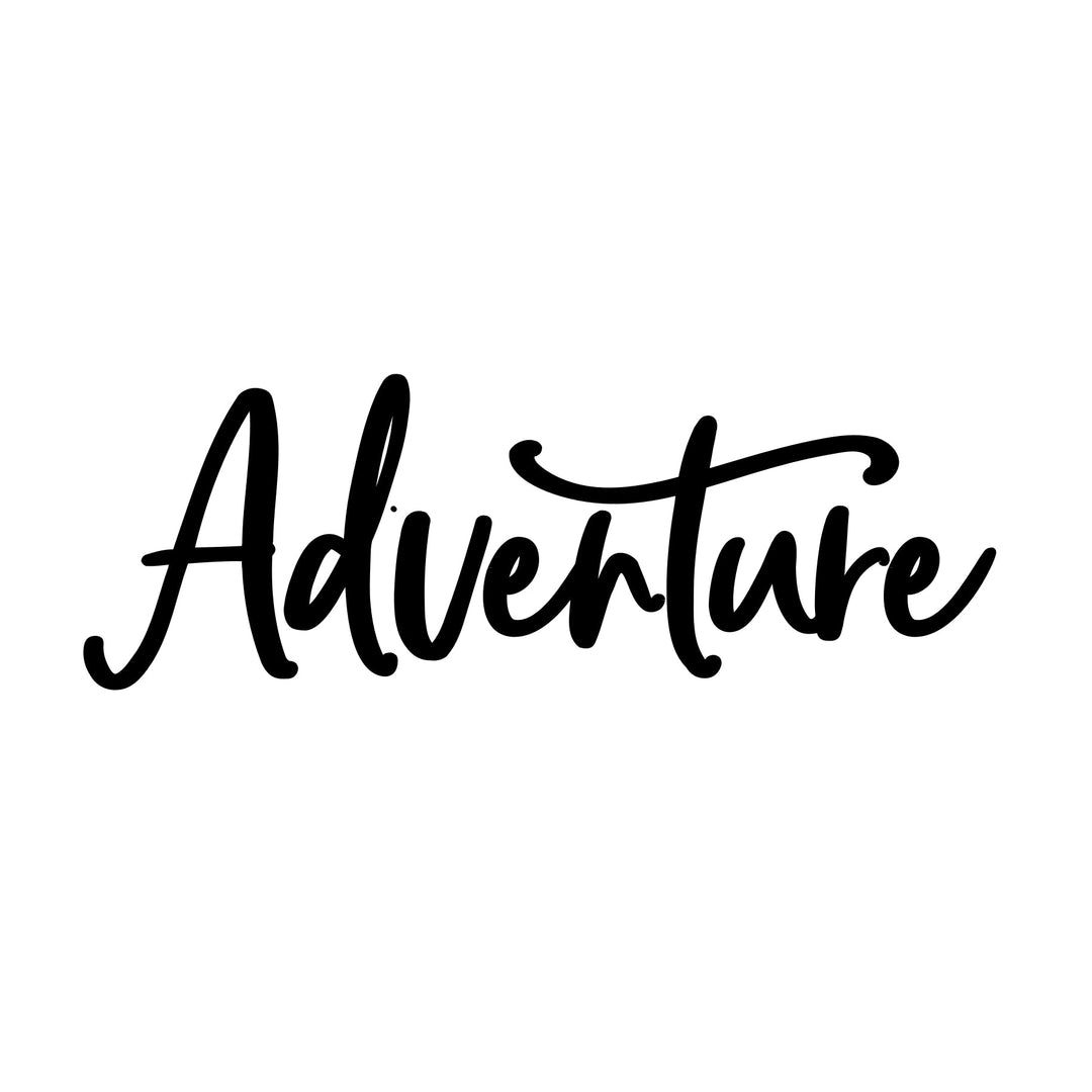 Adventure Wall Script - ShartrueseWall Decor; Wall Plaque; Nursery Decor, Kids Room, Wooden Decor