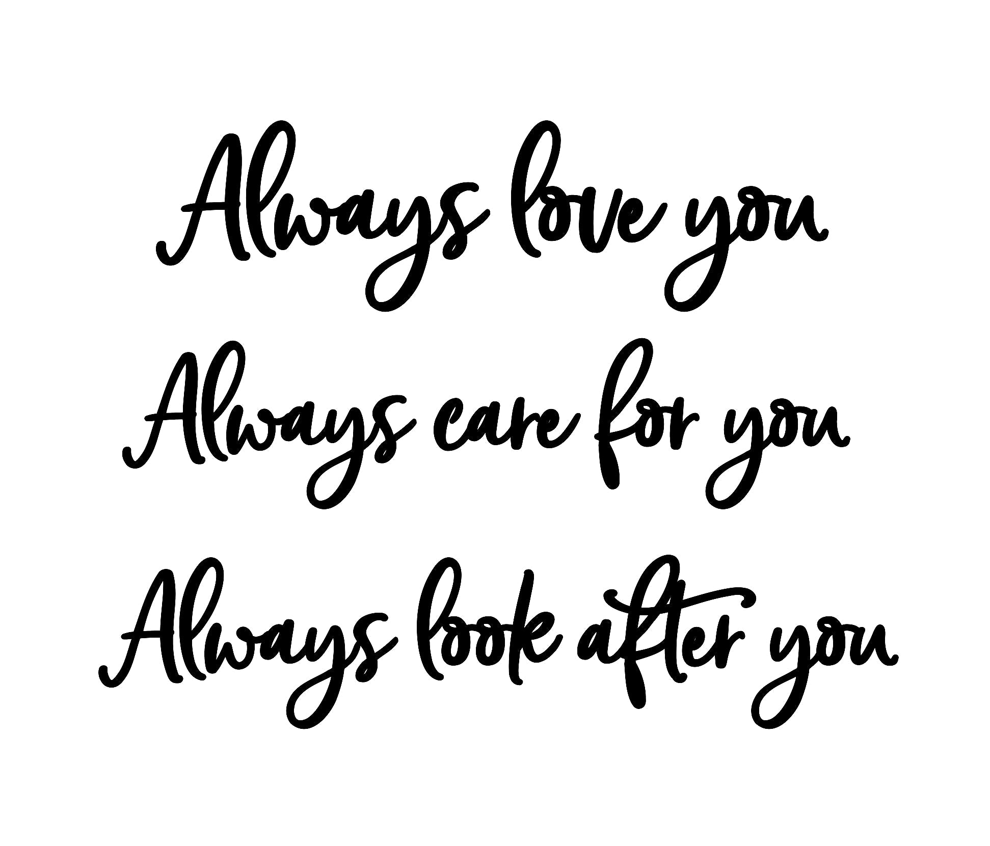 Always love you... Wall Script - ShartrueseWall Decor; Wall Plaque; Nursery Decor, Kids Room, Wooden Decor