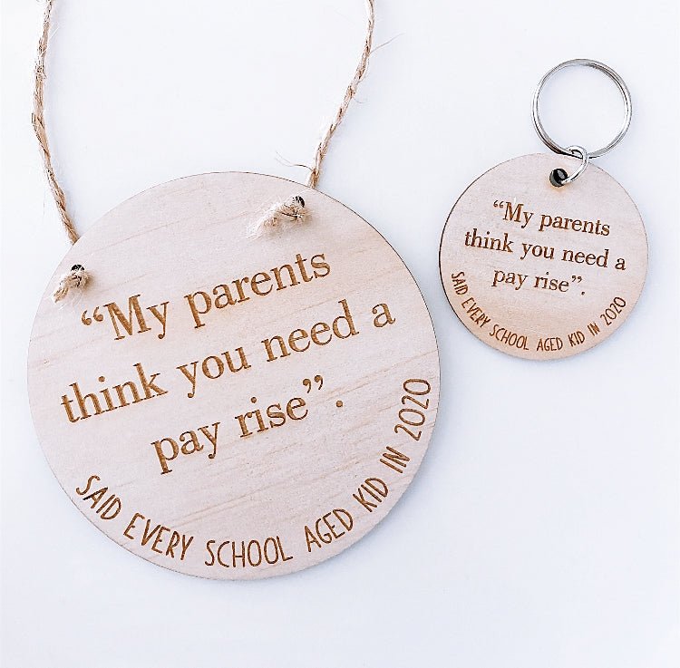 Appreciation Mini Plaque - PAY RISE - Shartruese