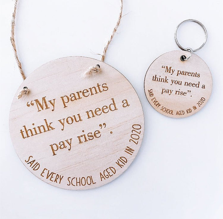 Appreciation Mini Plaque - PAY RISE - Shartruese
