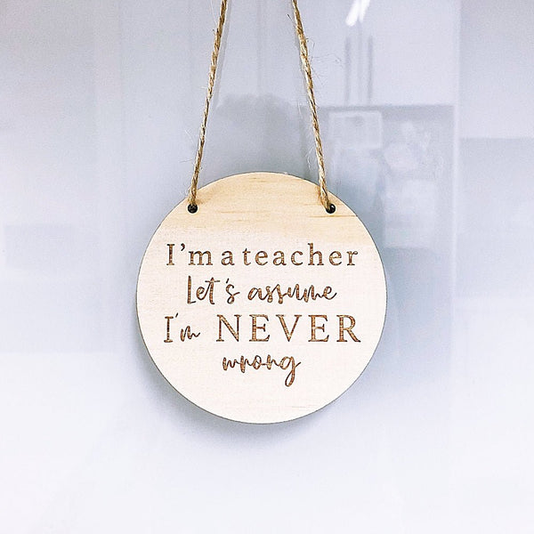 Appreciation Mini Plaques - ShartrueseTeacher Gift