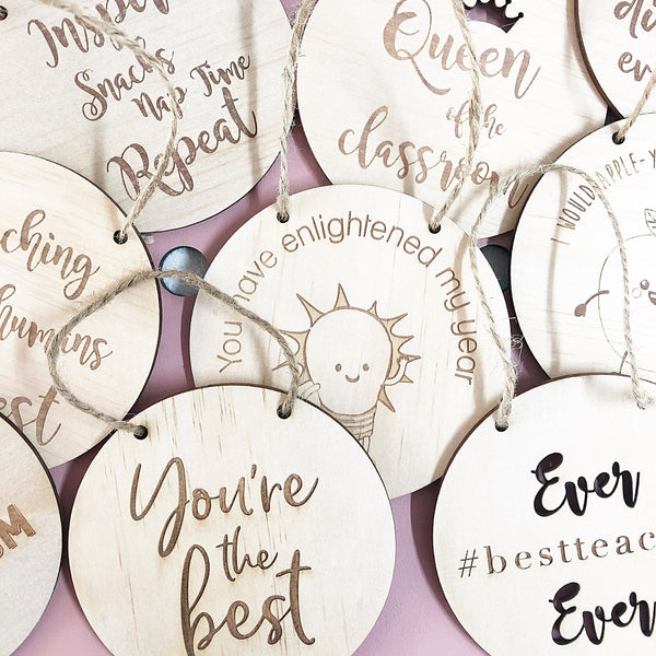 Appreciation Mini Plaques - ShartrueseTeacher Gift