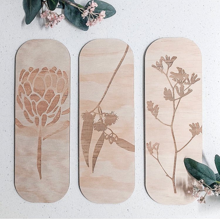 Australiana Shelf Accents - ShartrueseWall Decor; Wall Plaque; Nursery Decor, Kids Room, Wooden Decor