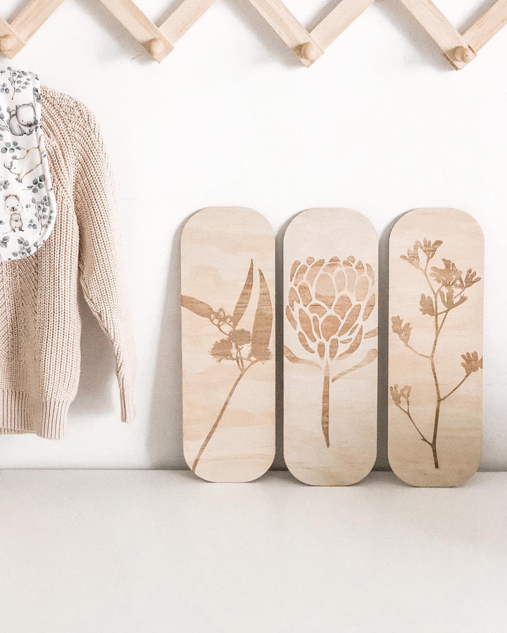 Australiana Shelf Accents - ShartrueseWall Decor; Wall Plaque; Nursery Decor, Kids Room, Wooden Decor