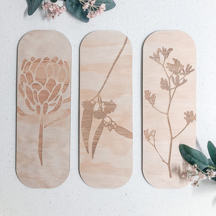 Australiana Shelf Accents - ShartrueseWall Decor; Wall Plaque; Nursery Decor, Kids Room, Wooden Decor