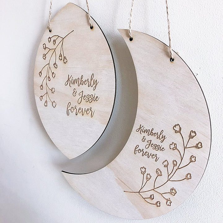 Best Friends Collection - ShartrueseWall Decor; Wall Plaque; Nursery Decor, Kids Room, Wooden Decor