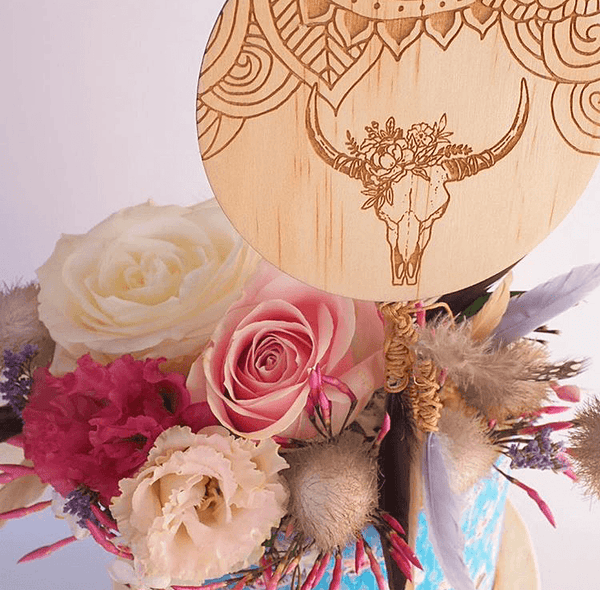 Boho Cake Topper - ShartrueseCake Topper