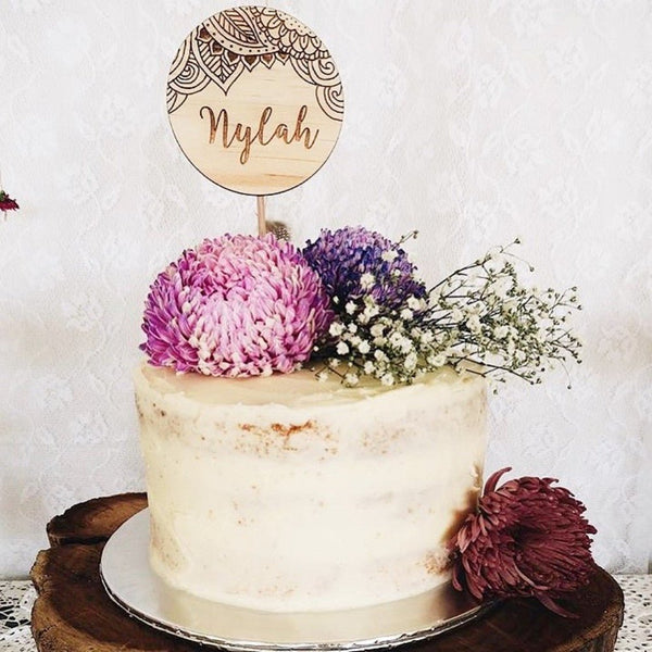 Boho Cake Topper - ShartrueseCake Topper