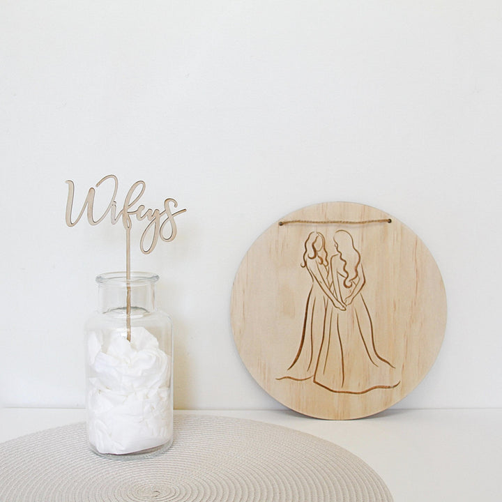Brides Sketch Plaque - ShartrueseWall Plaque