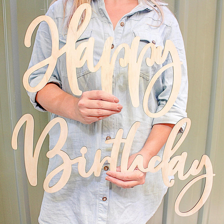 Celebration Wall Script Shartruese Party decor Happy Birthday Wall Decor; Wall Plaque; Nursery Decor, Kids Room, Timber Sign