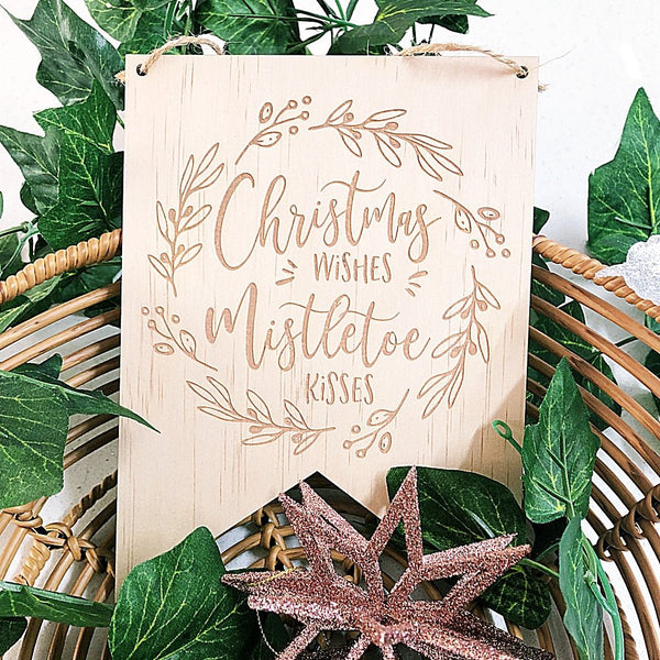 Christmas Wishes and Mistletoe Kisses Christmas Collection - ShartrueseHome Decor
