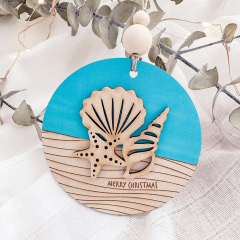 Coastal Christmas Bauble - ShartrueseChristmas Ornament