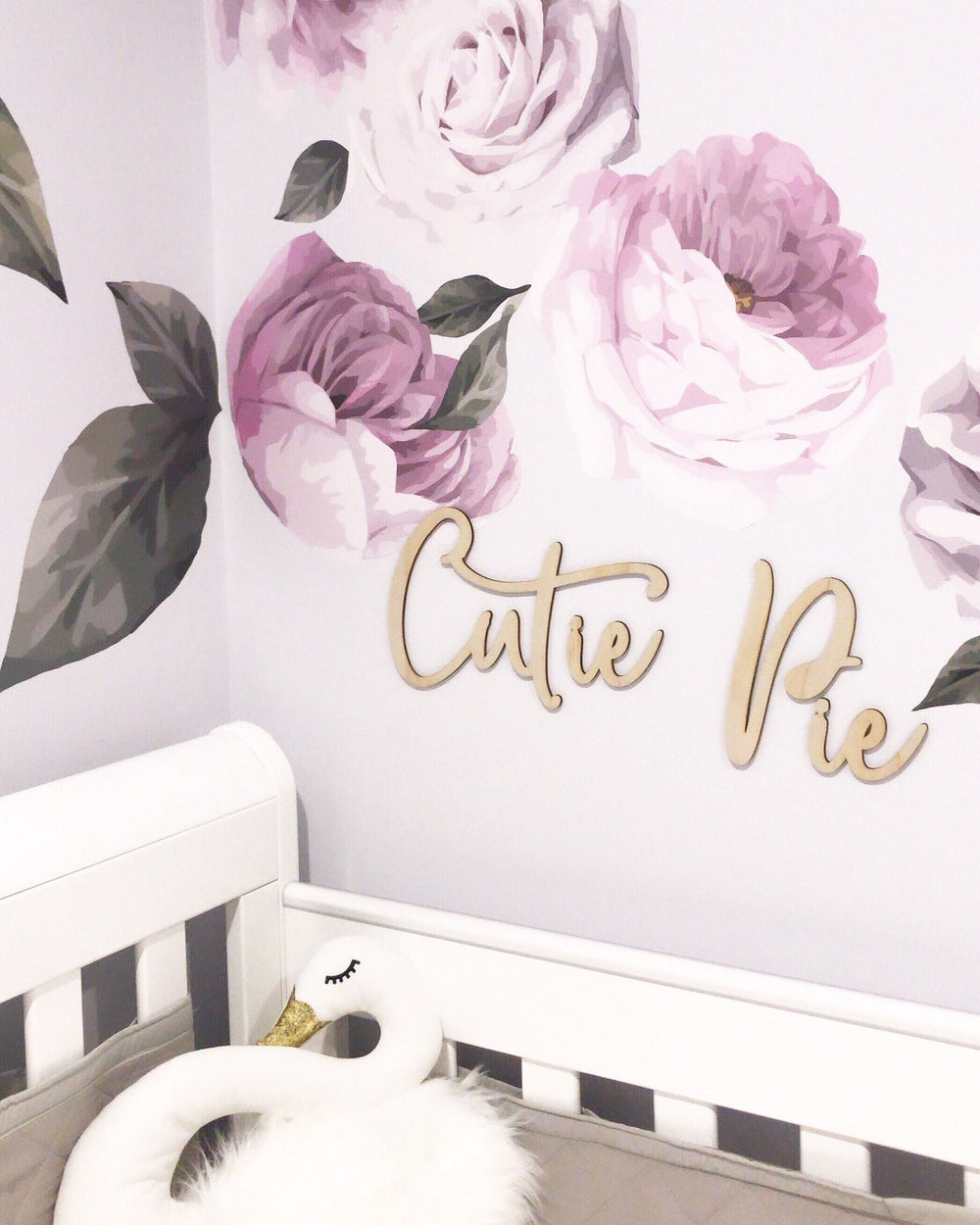 Cutie Pie Wall Script - ShartrueseWall Decor; Wall Plaque; Nursery Decor, Kids Room, Wooden Decor
