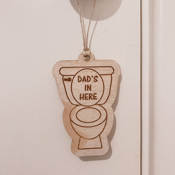 Dad's Bathroom Sign - Shartruese