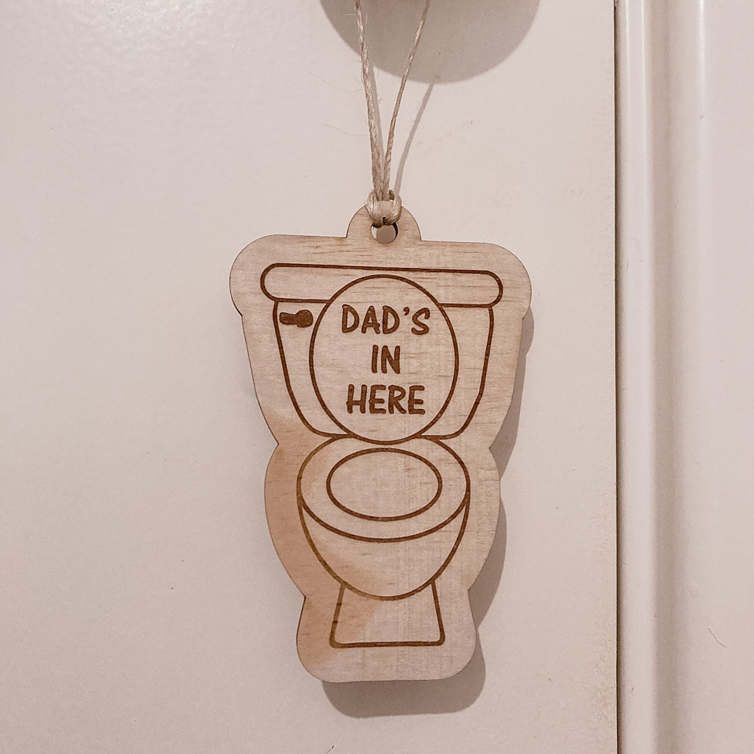 Dad's Bathroom Sign - Shartruese