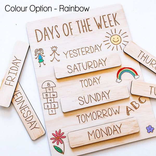 Days of the Week Plaque - ShartrueseHome Decor