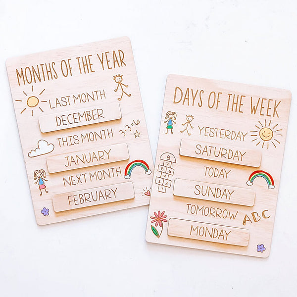 Days of the Week Plaque - ShartrueseHome Decor