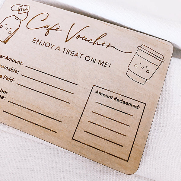 DIY Cafe Gift Vouchers - ShartrueseTeacher School