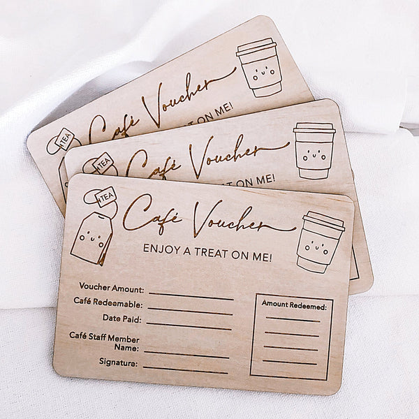 DIY Cafe Gift Vouchers - ShartrueseTeacher School