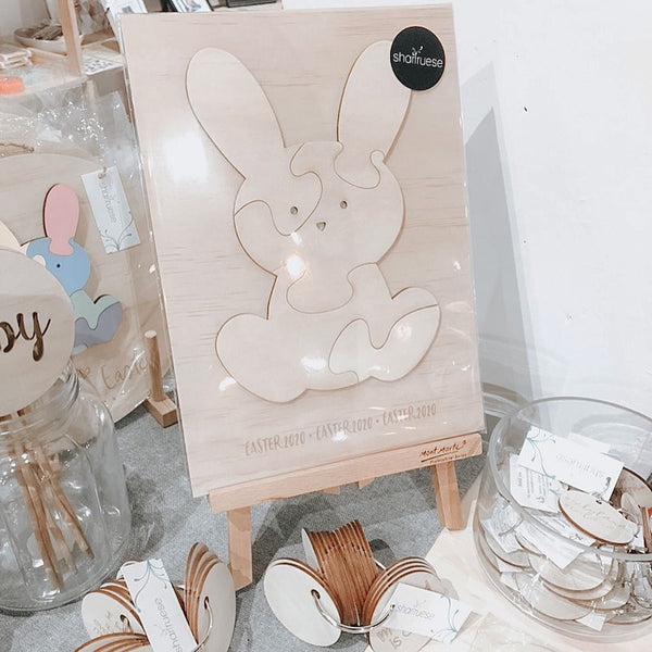 DIY Easter Bunny Puzzle Keepsake - ShartrueseNursery Decor