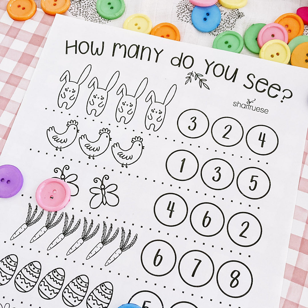Easter Printable Worksheets Bundle - ShartrueseEaster Activity Worksheets