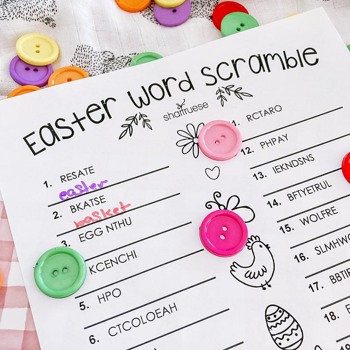 Easter Printable Worksheets Bundle - ShartrueseEaster Activity Worksheets